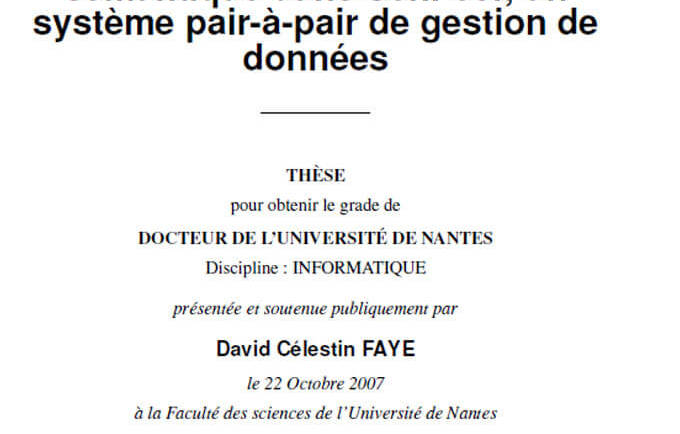Médiation de données sémantique dans SenPeer, un système pair-à-pair de gestion de données