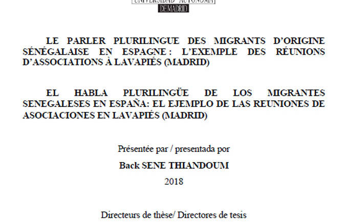 Le parler plurilingue des migrants d’origine sénégalaise en Espagne : l’exemple des réunions d’associations à Lavapiés (Madrid)