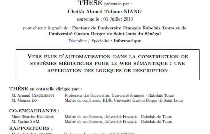 Vers plus d’automatisation dans la construction de systèmes médiateurs pour le web sémantique : une application des logiques de description