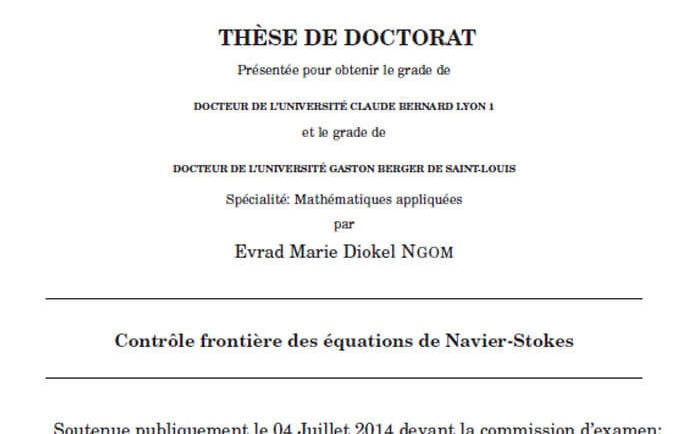 Contrôle frontière des équations de Navier-Stokes