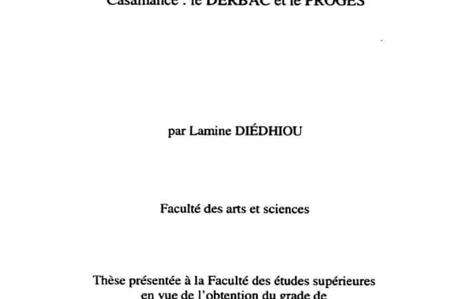 Projets de développement et représentations sociales en Basse Casamance : le DERBAC et le PROGES