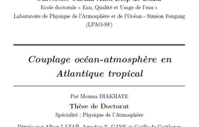 Couplage océan-atmosphère en Atlantique tropical