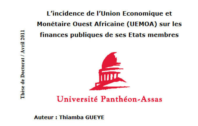 L’incidence de l’Union Economique et Monétaire Ouest Africaine (UEMOA) sur les finances publiques de ses Etats membres