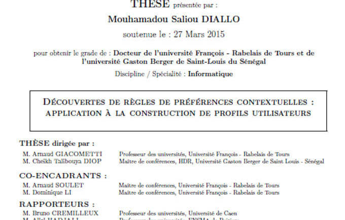 Découvertes de règles de préférences contextuelles : application à la construction de profils utilisateurs