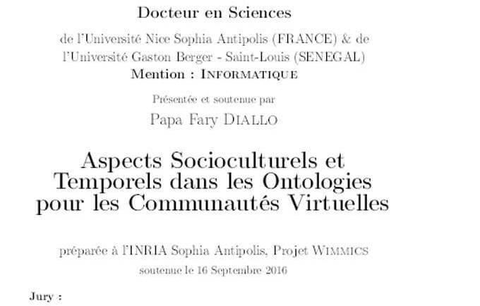 Aspects Socioculturels et Temporels dans les Ontologies pour les Communautés Virtuelles