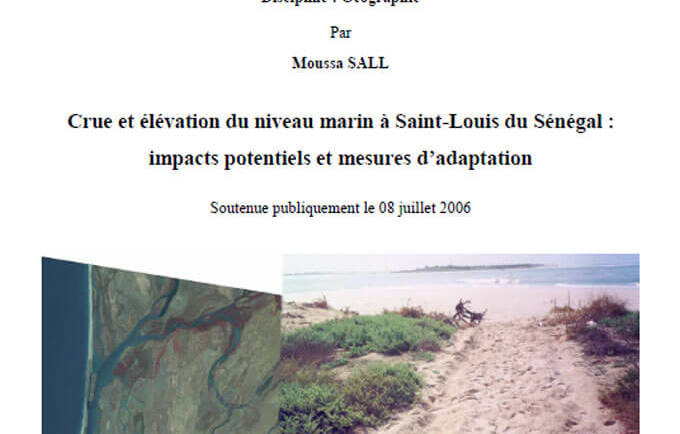 Crue et élévation du niveau marin à Saint-Louis du Sénégal : impacts potentiels et mesures d’adaptation